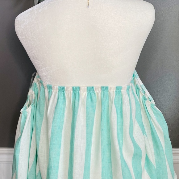 Striped off the shoulder linen top - Picture 6 of 7